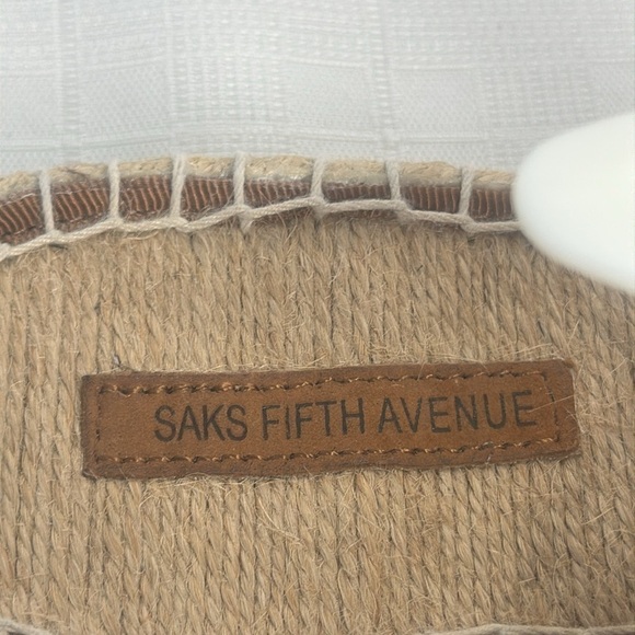 Saks Fifth Avenue Leather Espadrille sandals - Picture 5 of 8